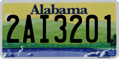 AL license plate 2AI3201