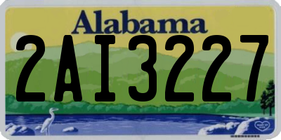 AL license plate 2AI3227