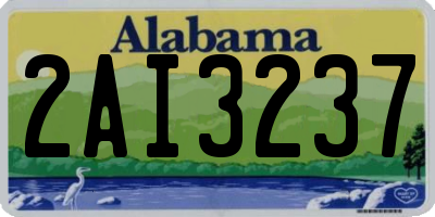 AL license plate 2AI3237