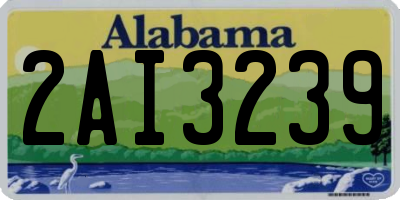 AL license plate 2AI3239