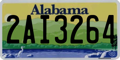 AL license plate 2AI3264