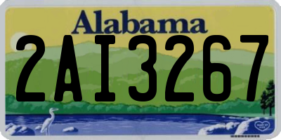 AL license plate 2AI3267
