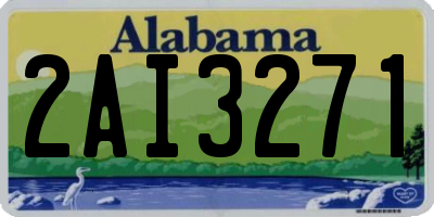 AL license plate 2AI3271