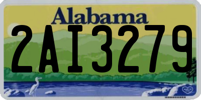 AL license plate 2AI3279