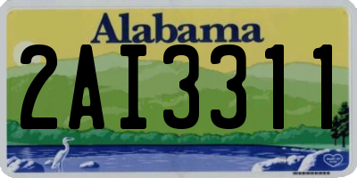 AL license plate 2AI3311