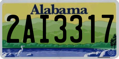 AL license plate 2AI3317