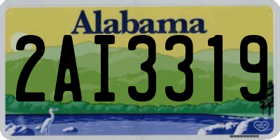 AL license plate 2AI3319