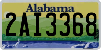 AL license plate 2AI3368
