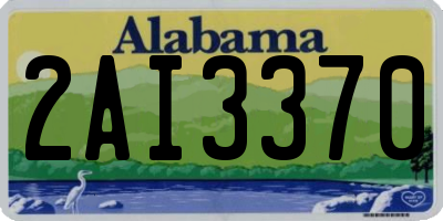 AL license plate 2AI3370