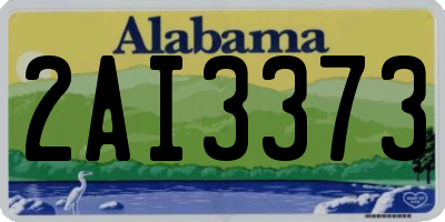 AL license plate 2AI3373
