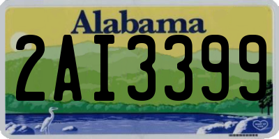 AL license plate 2AI3399