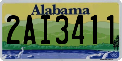 AL license plate 2AI3411