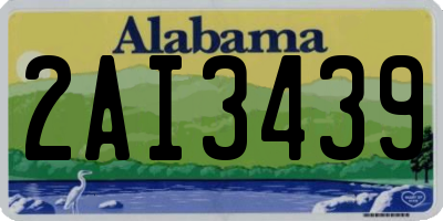 AL license plate 2AI3439