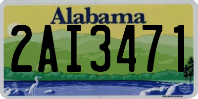 AL license plate 2AI3471