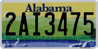 AL license plate 2AI3475