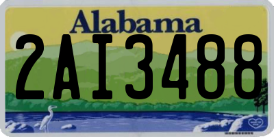 AL license plate 2AI3488