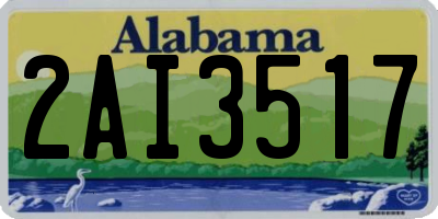 AL license plate 2AI3517