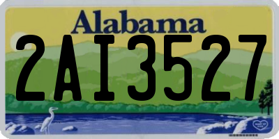 AL license plate 2AI3527