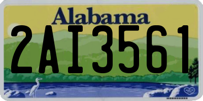AL license plate 2AI3561