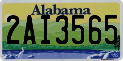 AL license plate 2AI3565