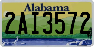 AL license plate 2AI3572