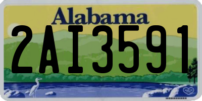 AL license plate 2AI3591