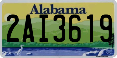 AL license plate 2AI3619