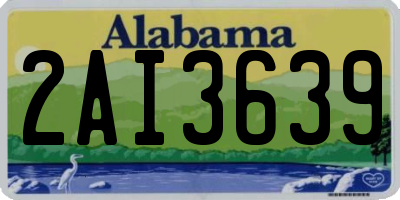 AL license plate 2AI3639