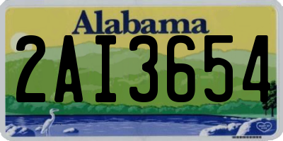 AL license plate 2AI3654
