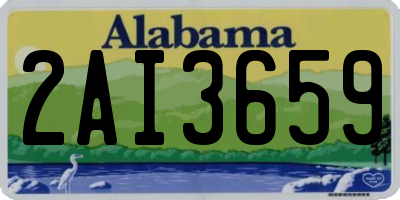 AL license plate 2AI3659