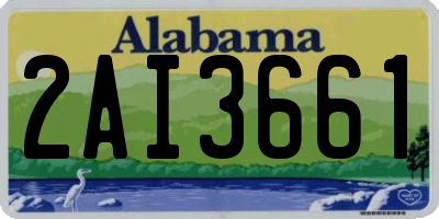 AL license plate 2AI3661