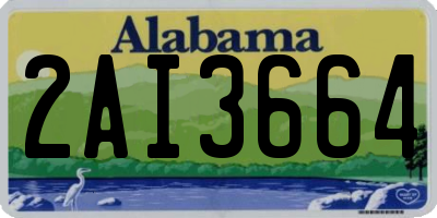 AL license plate 2AI3664