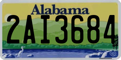 AL license plate 2AI3684