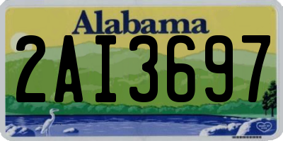 AL license plate 2AI3697
