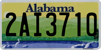 AL license plate 2AI3710