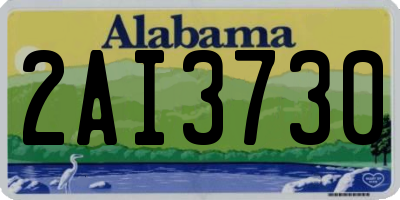 AL license plate 2AI3730