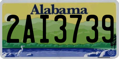 AL license plate 2AI3739