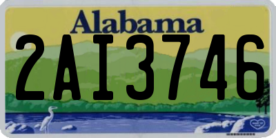 AL license plate 2AI3746