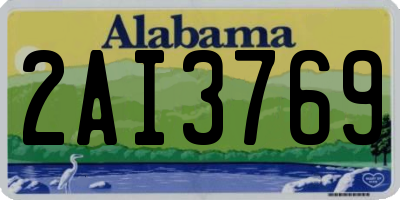 AL license plate 2AI3769