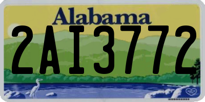 AL license plate 2AI3772