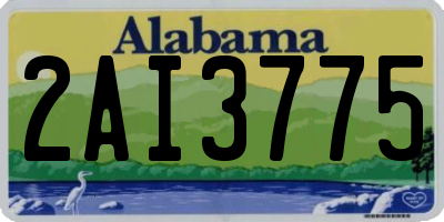 AL license plate 2AI3775