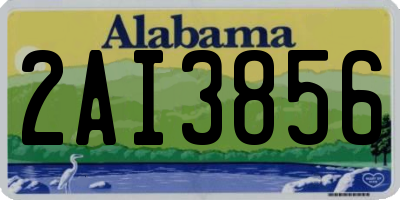 AL license plate 2AI3856