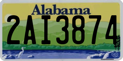 AL license plate 2AI3874