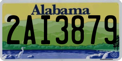 AL license plate 2AI3879
