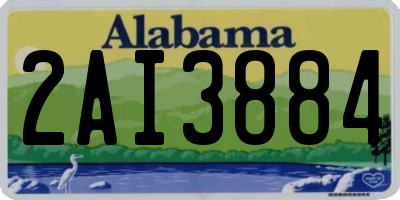 AL license plate 2AI3884