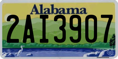 AL license plate 2AI3907
