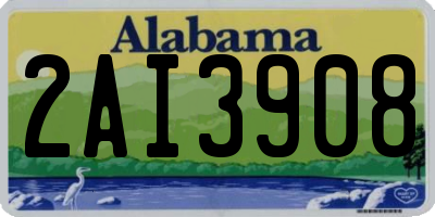 AL license plate 2AI3908