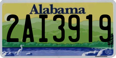 AL license plate 2AI3919