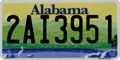 AL license plate 2AI3951