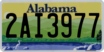 AL license plate 2AI3977